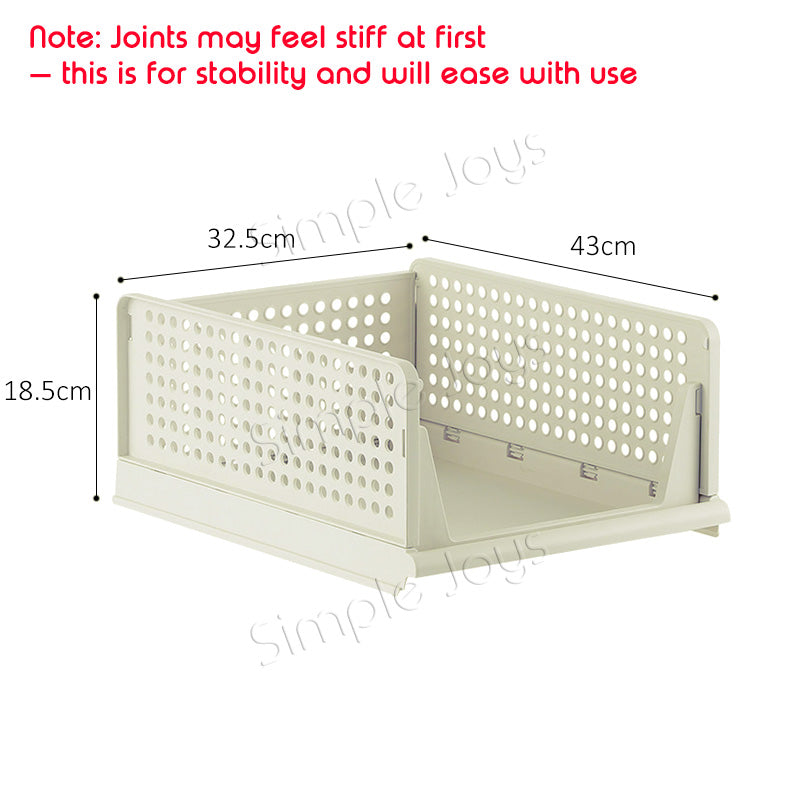 (2pcs) Multipurpose Wardrobe Organizer Divider Stackable And Foldable Pull-Out Design