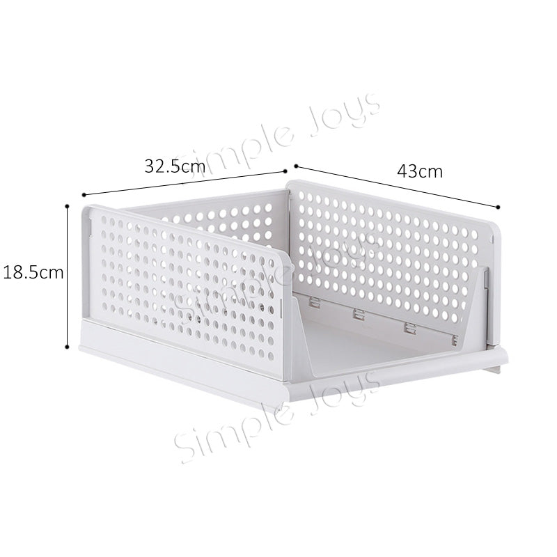 (2pcs) Multipurpose Wardrobe Organizer Divider Stackable And Foldable Pull-Out Design