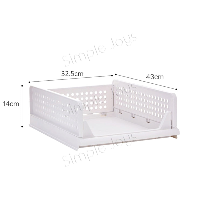(2pcs) Multipurpose Wardrobe Organizer Divider Stackable And Foldable Pull-Out Design
