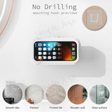 Waterproof Shower Phone Holder Box with 360° Rotation, Anti-Fog Touch Screen No-Drill Adhesive Mount