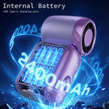 Ultra-Mini Capsule Handheld Fan 9.3m/s Powerful Wind Portable