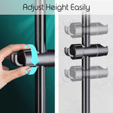 Slider Bar Showerhead Holder Adjustable Bathroom Rail Clamp