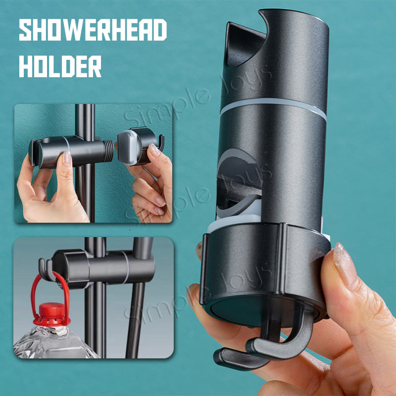 Slider Bar Showerhead Holder Adjustable Bathroom Rail Clamp