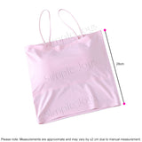 [3pcs Bundle] Ice Silk Tube Top With Shoulder Strap Bandeau Seamless Design
