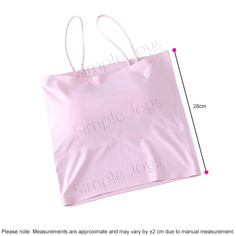 [3pcs Bundle] Ice Silk Tube Top With Shoulder Strap Bandeau Seamless Design