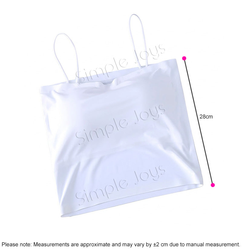 [3pcs Bundle] Ice Silk Tube Top With Shoulder Strap Bandeau Seamless Design
