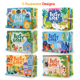 (Full Set of 6 Books) Preschool Quiet Busy Book for Toddlers 3+ Early Educational Velcro Sensory Toys