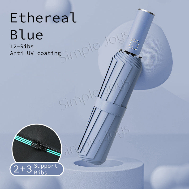 12 Ribs Automatic Umbrella Super Windproof Large Umbrella Auto Open Close Excellent Water Repellency