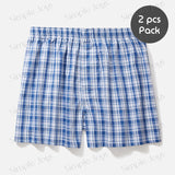 Men's Tartan Boxer Brief Underwear [2pcs Bundle]