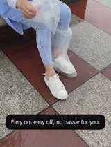 Disposable Waterproof Rain Shoe Covers For Kids & Adults 100% Watertight Extra Thick PE Protectors