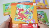 3-in-1 Magnetic Jigsaw Puzzle For Kids Child Safe Book Design With Increasing Difficulty