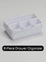 8-Piece Drawer Organizer Divider Storage Box For Stationery Jewelry Comestic Utensil