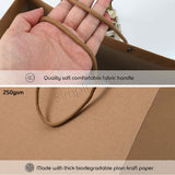 [10 pcs bundle] Kraft Paper Bags with Handles Great For Gift And Party