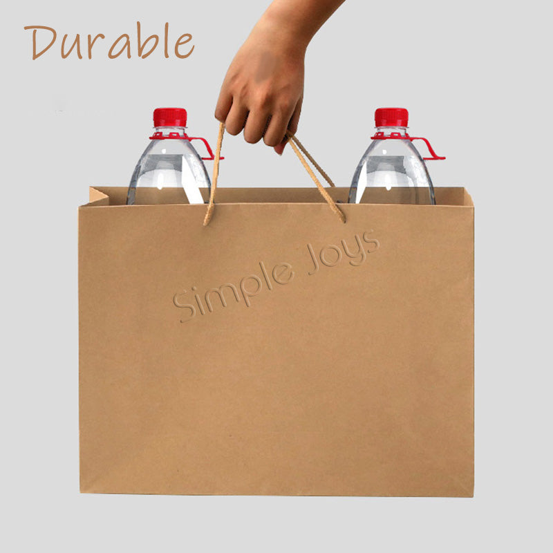 [10 pcs bundle] Kraft Paper Bags with Handles Great For Gift And Party