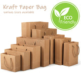 [10 pcs bundle] Kraft Paper Bags with Handles Great For Gift And Party