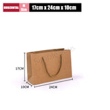 [10 pcs bundle] Kraft Paper Bags with Handles Great For Gift And Party