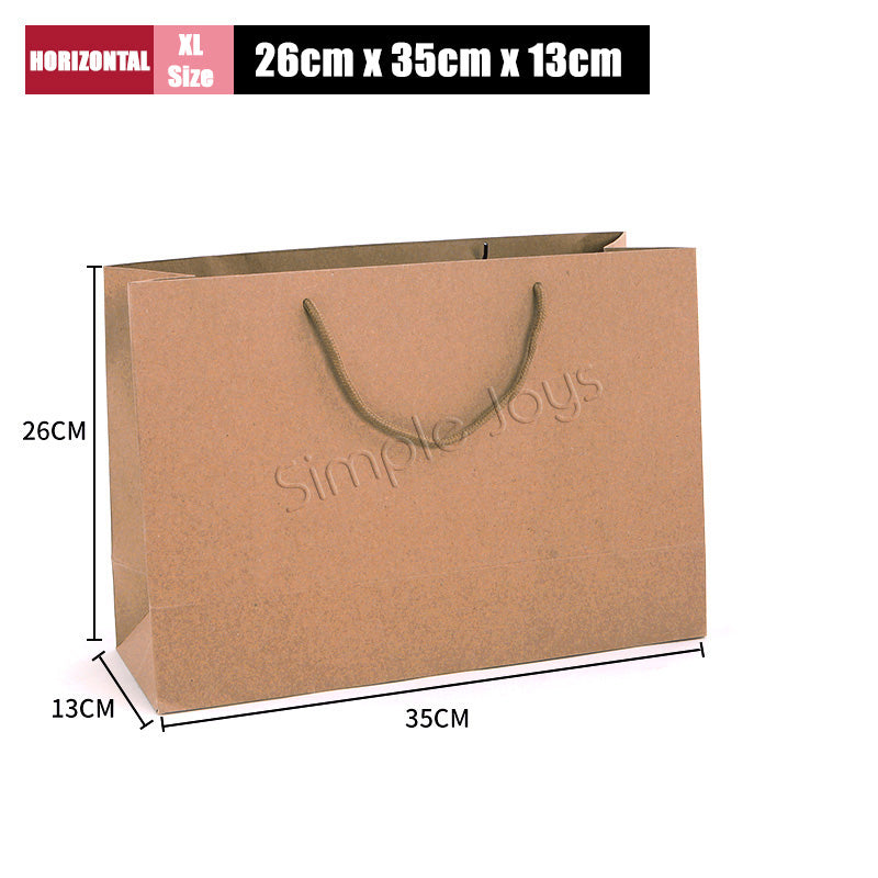 [10 pcs bundle] Kraft Paper Bags with Handles Great For Gift And Party