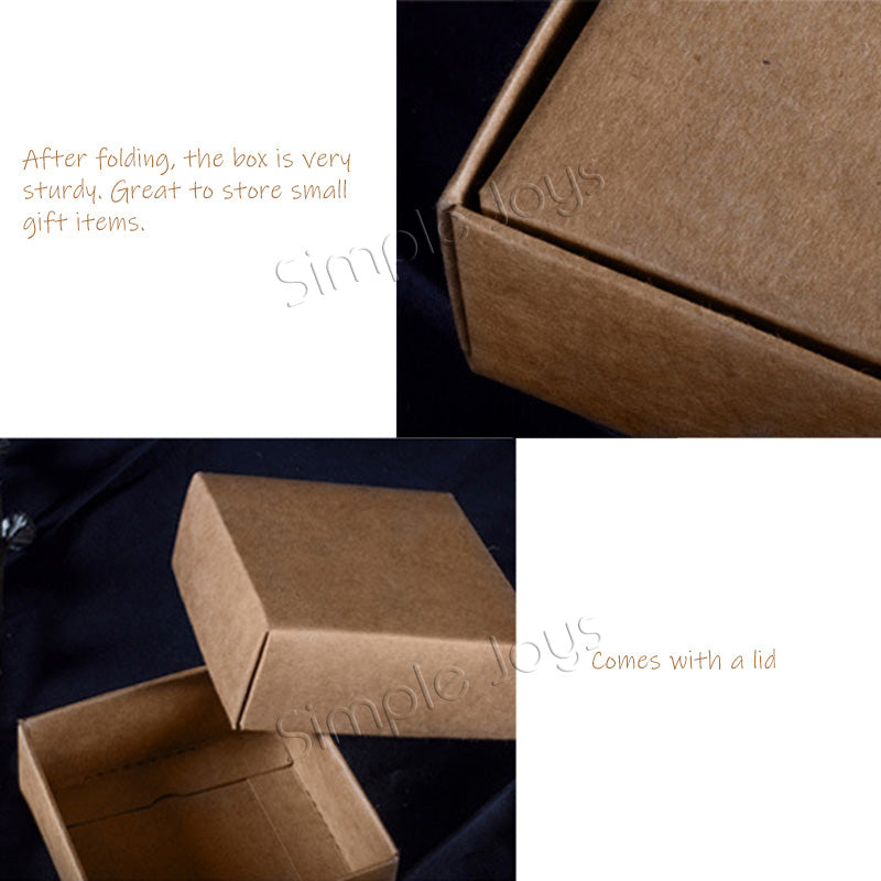 Brown Kraft Box Heavy Duty Paper Great For Gift And Small Product (10 Boxes Pack)