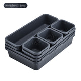 8-Piece Drawer Organizer Divider Storage Box For Stationery Jewelry Comestic Utensil