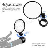 Bicycle Mirror For Rear View With Convex Wide Angle Bike Accessories