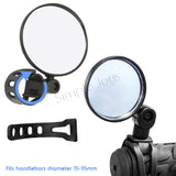 Bicycle Mirror For Rear View With Convex Wide Angle Bike Accessories