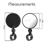 Bicycle Mirror For Rear View With Convex Wide Angle Bike Accessories