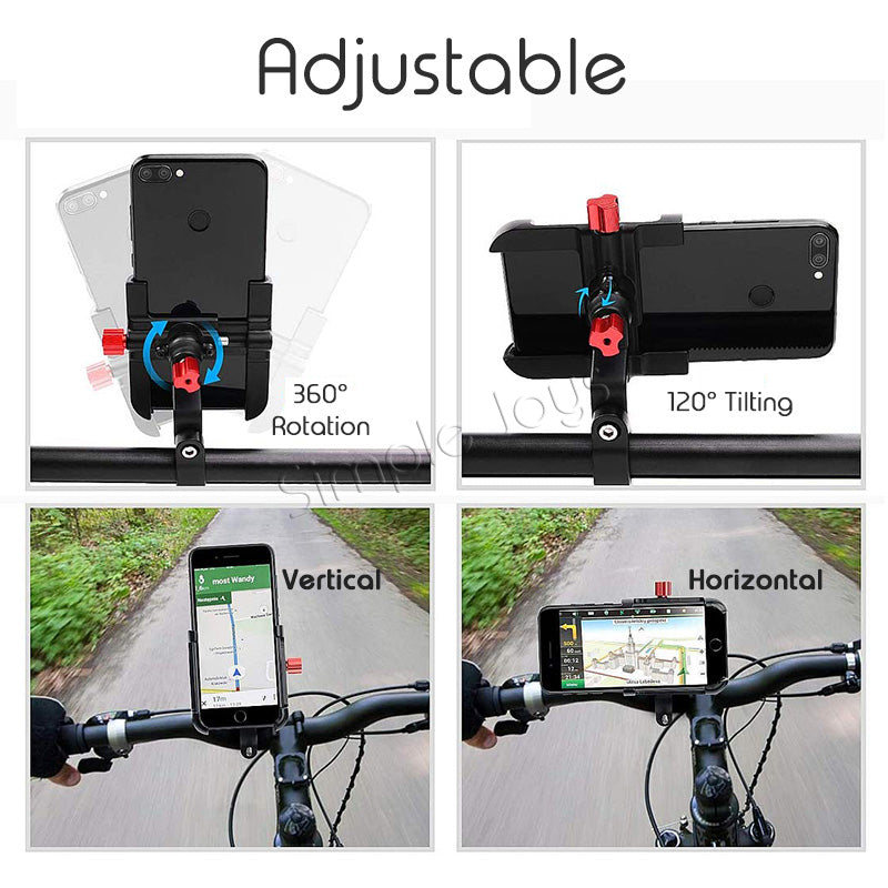 PROMEND Bicycle Phone Stand Bike Holder Mount Durable Aluninium Alloy