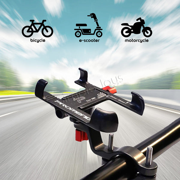 PROMEND Bicycle Phone Stand Bike Holder Mount Durable Aluninium Alloy