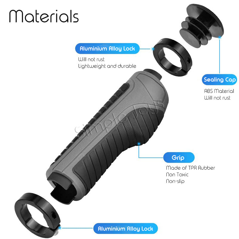 Ergonomic Bicycle Handlebar Grip Non-Slip Handle For Bike Made Of TPR Rubber