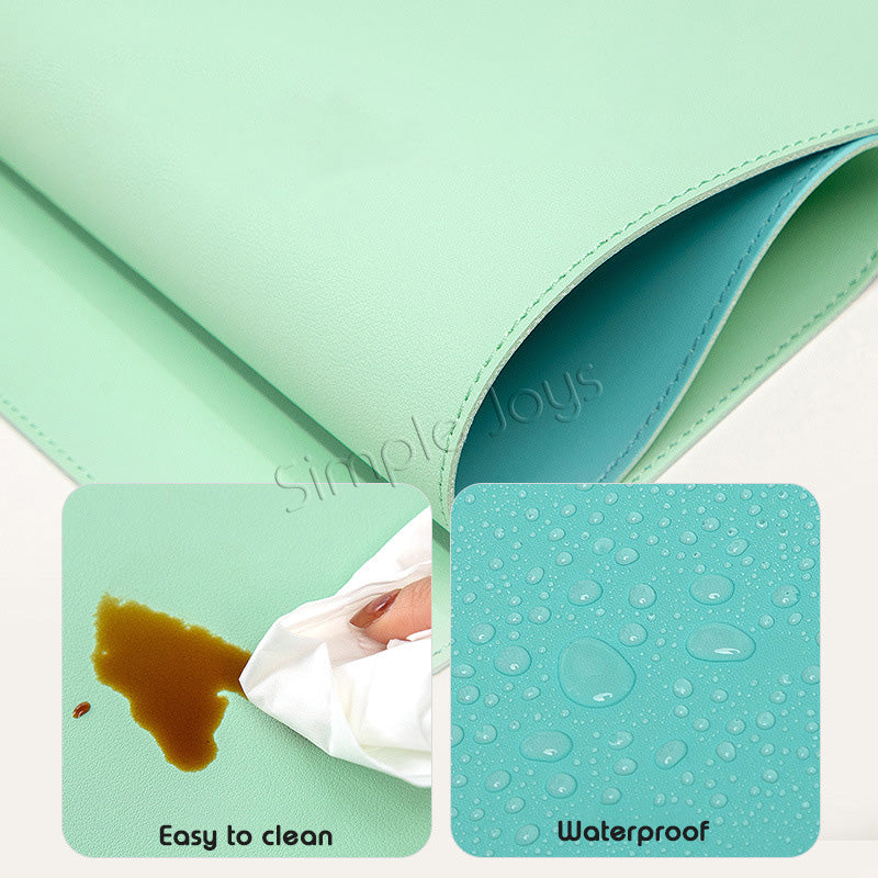 PU Leather Mousepad Writing Desk Pad Durable And Waterproof