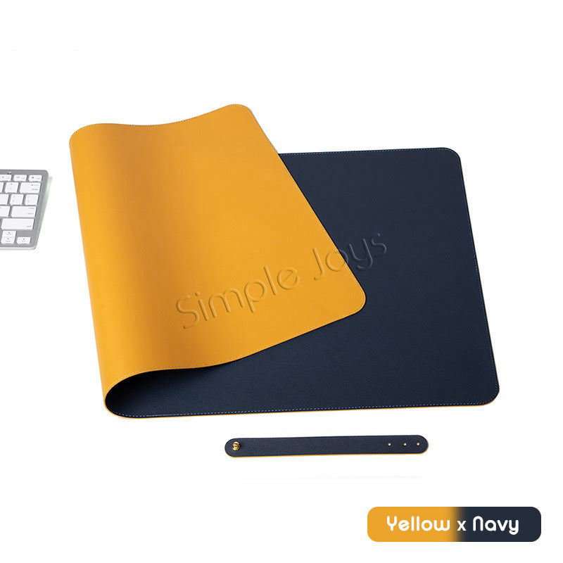 PU Leather Mousepad Writing Desk Pad Durable And Waterproof