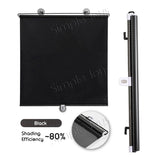 Sunshade Blackout Roller Blind Curtain With Suction Cups For Windows Or Car Windscreen