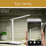 LED Light Dimmable Bedside Desk Table Lamp Adjustable Study/Work/Reading Light Eye Care Protection Shield