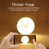 Button LED Night Light Rechargeable Super Long Lasting