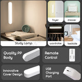 Remote Control Dimmable LED Study Lamp Night Light With Magnetic Base