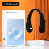 Bladeless Hanging Neck Fan USB Rechargeable Battery Lightweight Headphone Style Low Noise Cooling Device