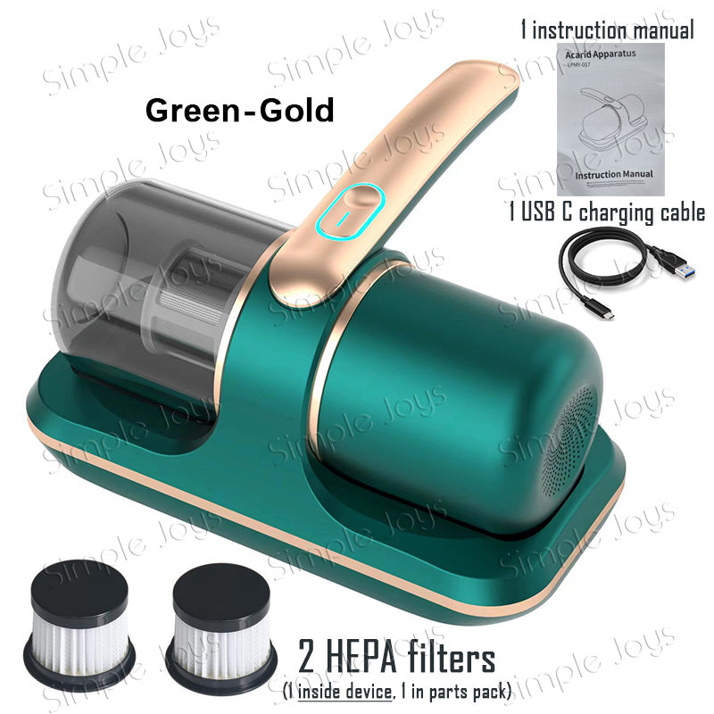 Cordless Dust Mite Vacuum Cleaner Bed/Sofa With UV And Powerful Suction