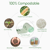 50pcs/100pcs Biodegradable Trash Bag 100% Compostable Eco-friendly Bin Bag