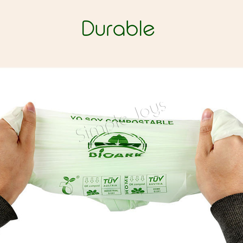 50pcs/100pcs Biodegradable Trash Bag 100% Compostable Eco-friendly Bin Bag