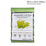 50pcs/100pcs Biodegradable Trash Bag 100% Compostable Eco-friendly Bin Bag