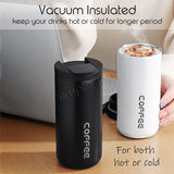 Leakproof Thermal Coffee Mug Bubble Tea Cup Vacuum Insulated Travel Tumbler