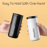 Leakproof Thermal Coffee Mug Bubble Tea Cup Vacuum Insulated Travel Tumbler