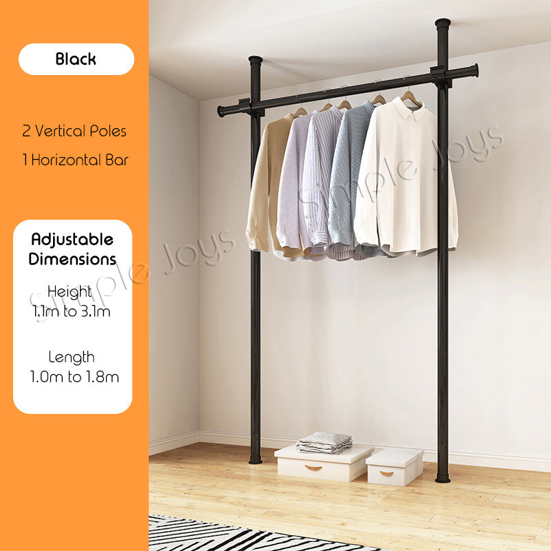 Hanging Clothes Rack From Ceiling | Shelly Lighting