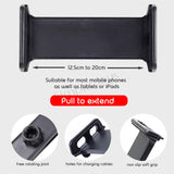 Universal Adjustable Phone Floor Stand Tablet Holder For Table Or Bed Frame