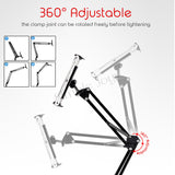 Universal Adjustable Phone Floor Stand Tablet Holder For Table Or Bed Frame