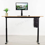 CPU Holder Under Desk Mount Adjustable Wall PC Stand Heavy Duty Computer Tower Casing Holder