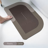 Super Absorbent Bath Floor Mat Soft Diatomite Bathroom Rug Shower Carpet