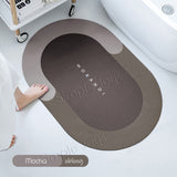 Super Absorbent Bath Floor Mat Soft Diatomite Bathroom Rug Shower Carpet