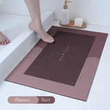 Super Absorbent Bath Floor Mat Soft Diatomite Bathroom Rug Shower Carpet