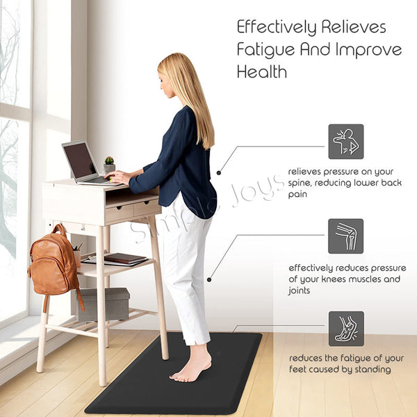 Ergonomic Anti Fatigue Floor Mat Great For Standing Desk Cushioned Support For Kitchen